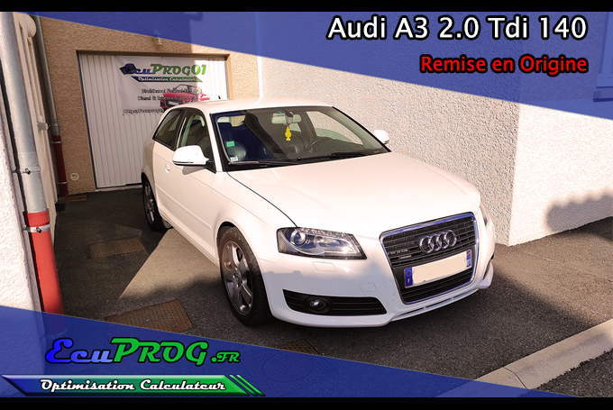 Audi A3 2.0 Tdi 140, remise en origine