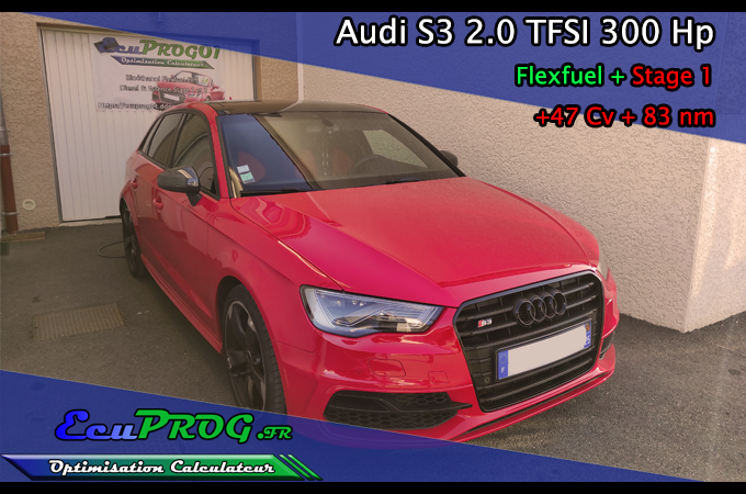 Audi S3 2.0 TFSI 300HP Stage 1 + Flexfuel