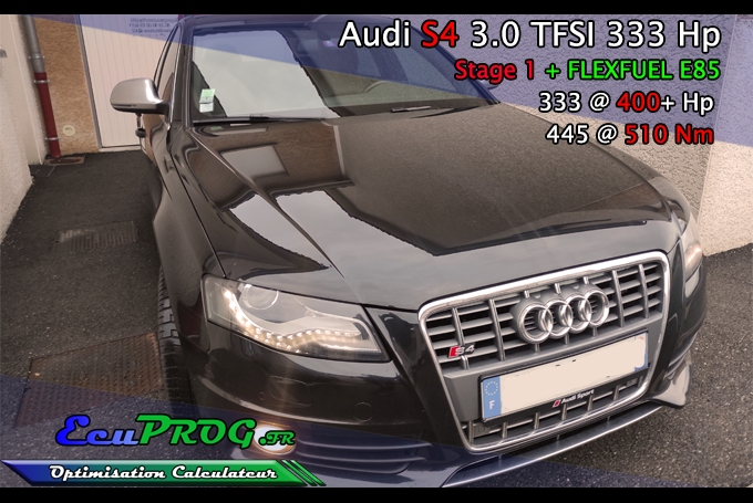 Audi S4 3.0 TFSI 333cv  Stage1 + Flexfuel E85