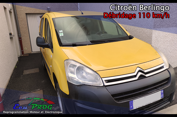 Citroën Berlingo “la Poste” débridage 110 km/h