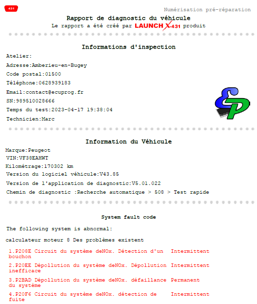 Diagnostique Auto OBD