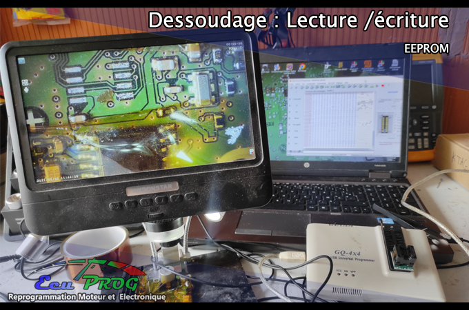 Lecture EEPROM 29F400 par dessoudage