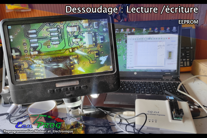 Lecture EEPROM 29F400 par dessoudage