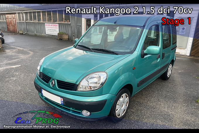 Reprogrammation Kangoo 1.5 dci stage 1