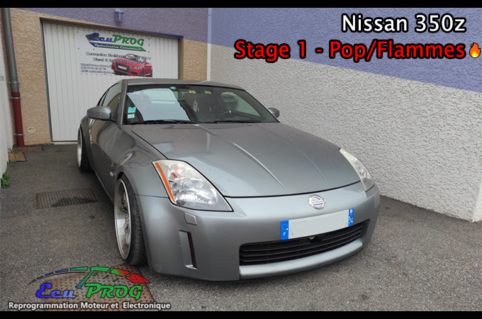 Nissan 350Z 280 cv Stage 1 – Pop and bang Flammes 🔥🔥