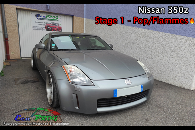 Nissan 350Z 280 cv Stage 1 – Pop and bang Flammes 🔥🔥
