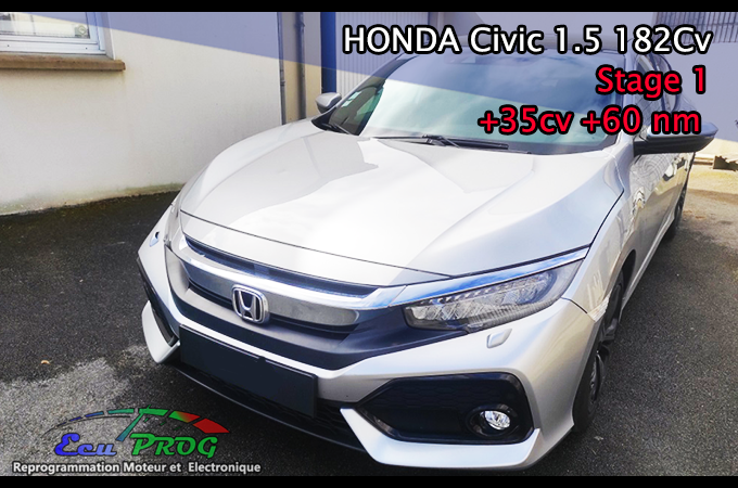 Honda Civic 1.5T 182cv -> Stage 1