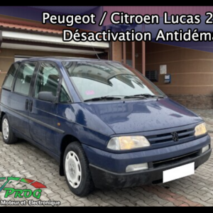 Peugeot / Citroën 2.1 TD Calculateur LUCAS Désactivation Antidémarrage