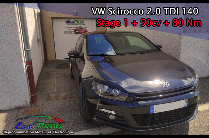 Volkswagen Scirocco 2.0 tdi 140hp -> Stage 1